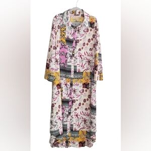 Shein Curve Shirt Dress with Oriental Print Size 3X